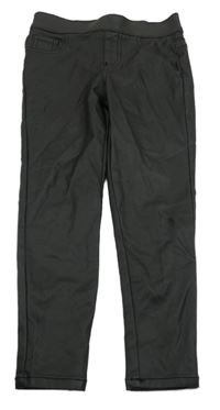 Černé koženkové tregíny F&F