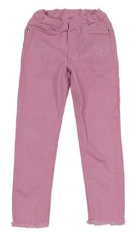 Růžové džegíny s prošoupáním Denim Co. 