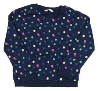 Tmavomodrá mikina s puntíky M&S