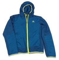 Petrolejová sportovní funkční propínací mikina s kapucí McKinley 