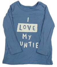 Modré triko s nápisem George