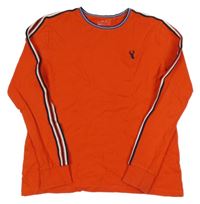 Červené triko s proužky Next 