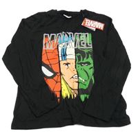 Nové - Černé triko s hrdiny Primark