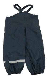 Tmavomodré šusťákové podšité laclové kalhoty TCM