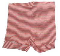 Růžovo-bílé proužkované kraťasy Lupilu 