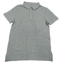 Šedé melírované polo tričko C&A