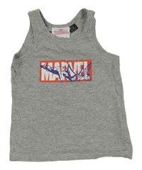 Šedé melírované tílko se Spider-manem MARVEL
