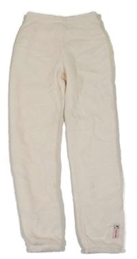 Pudrové plyšové kalhoty H&M