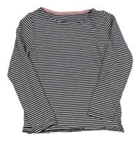 Černo-bílé pruhované triko H&M