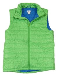 Zelená šusťáková prošívaná zateplená vesta H&M