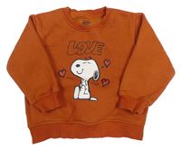 Skořicová mikina se Snoopym 