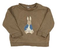 Hnědá mikina s králíčkem - Peter Rabbit M&S
