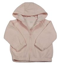 Světlerůžová propínací teplá mikina s kapucí zn. PRIMARK