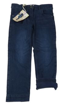 Nové - tmavomodré podšité rifle Lily & Dan