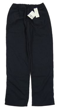 Nové - tmavomodré chino kalhoty ZARA