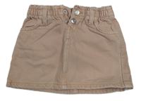 Pudrová riflová sukně MANGO