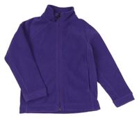 Purpurová fleecová propínací mikina M&S