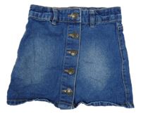 Modrá riflová propínací sukně M&Co