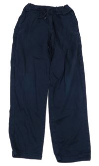 Tmavomodré chino plátěné kalhoty S. Oliver