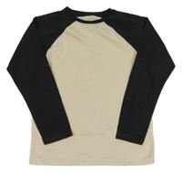 Smetanovo-černé triko George