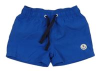 Safírové plážové kraťasy s kotvou lupilu