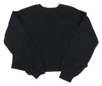 Černá crop mikina New Look