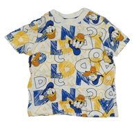 Bílé tričko s Donaldem Disney