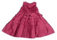 Vínové vrstvené slavnostní šaty Mothercare