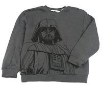 Tmavošedá mikina s Darth Vaderem H&M