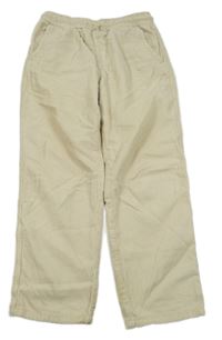 Béžové manšestrové kalhoty Zara