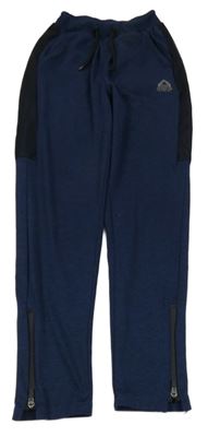 Tmavomodré melírované sportovní tepláky s potiskem Yigga