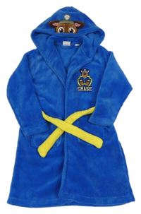 Modrý chlupatý župan s kapucí - Chase Primark