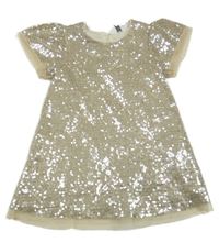 Stříbrné flitrové šaty Primark