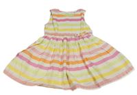 Bílo-barevné pruhované šaty H&M