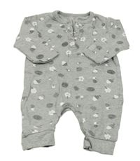 Šedý melírovaný overal s plody Staccato