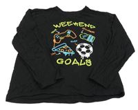 Černé triko s obrázky