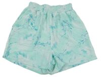 Mátové lehké sukňové kraťasy s listy H&M