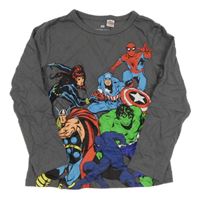 Šedé triko s Avengers H&M
