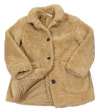 Písková kožešinová podšitá bunda H&M