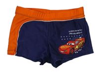 Tmavomodro-oranžové nohavičkové plavky s Cars Disney