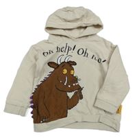 Smetanová mikina s Gruffalem a kapucí George