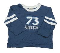 Tmavomodré triko s číslem Cherokee