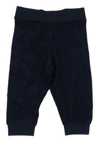 Tmavomodré froté tepláky Liegelind