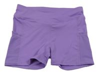 Fialové sportovní kraťasy shein