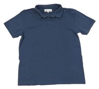 Tmavomodré polo tričko ZARA
