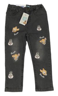 Nové - šedé skinny rifle se zvířátky Pep&Co