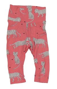 Růžové legíny s gepardy H&M