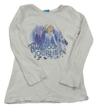 Bílé triko s Elsou Disney
