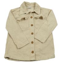 Béžová manšestrová košilová bunda Disney