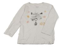 Světlerůžové triko s lamou Esprit